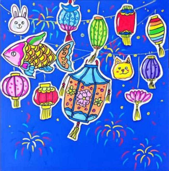 少儿画笔下的非遗生活画卷