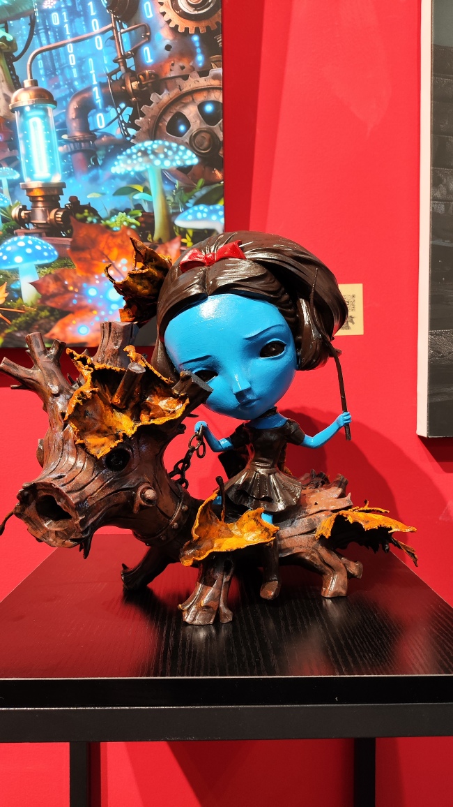 “与AI共生”AIGC艺术作品展在798国际艺术交流中心开幕