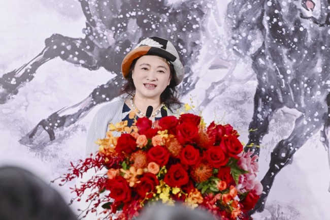 云巅驰骋 马到平安——马欣乐主题画展开幕式在深圳平安金融中心隆重举行