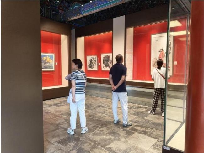 绘聚丹青映古刹“绘·聚—中国文促会中国画作品邀请展”登陆北海阐福寺(图3)