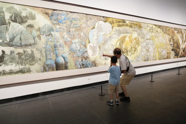 现场丨从戈壁到山地：杨晓阳丝路四十年巡展，贵州壮写南方新章