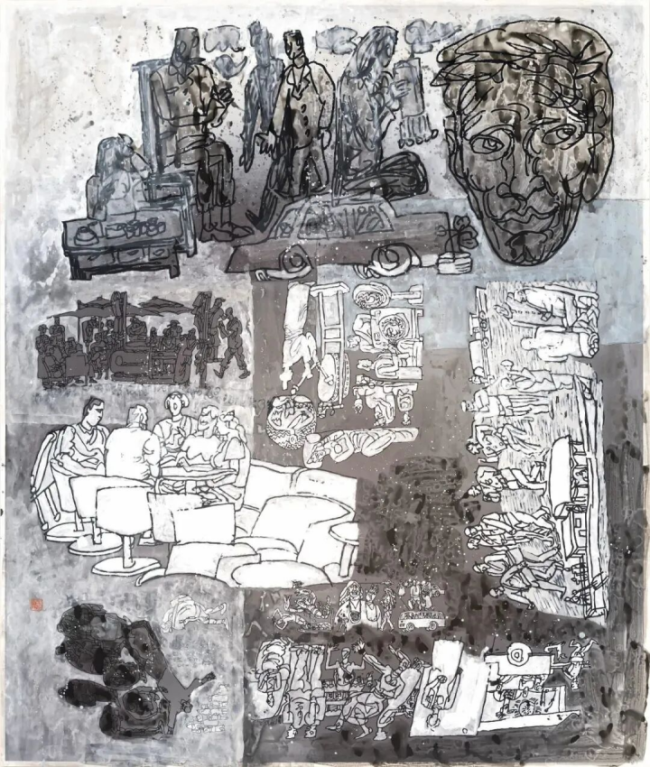 现场丨从戈壁到山地:杨晓阳丝路四十年巡展,贵州壮写南方新章