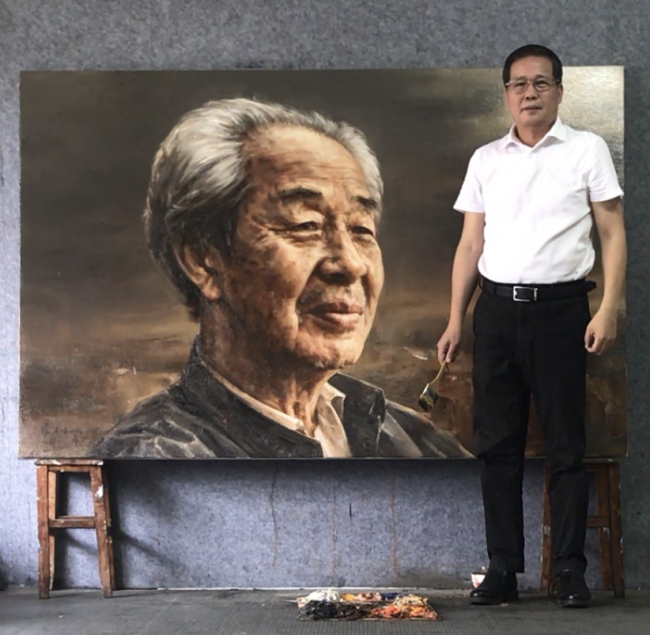 冯少协油画新作《长安望云》丹青补史，赵季平初见即泪落：“父亲在唤我”