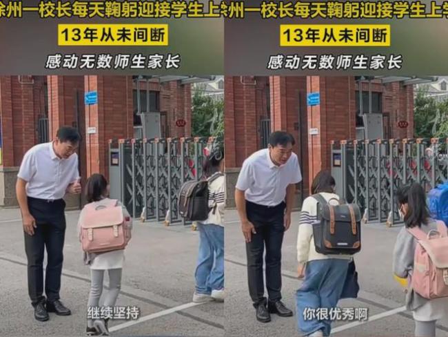 中国最美校长，每天鞠躬迎接学生，坚持13年！却被网友质疑作秀