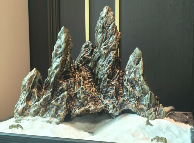 【中华名石典藏】华安玉·南靖绿《云峰指剑》中国名石经典作品