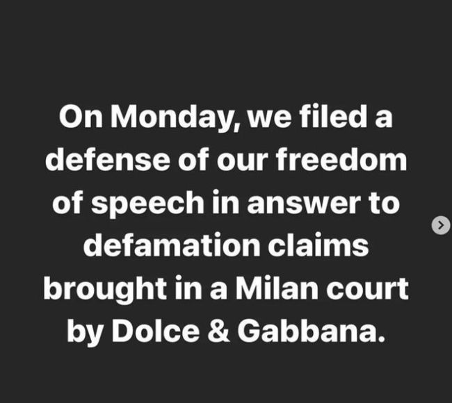 杜嘉班纳起诉辱华广告曝光者 索赔400万欧元