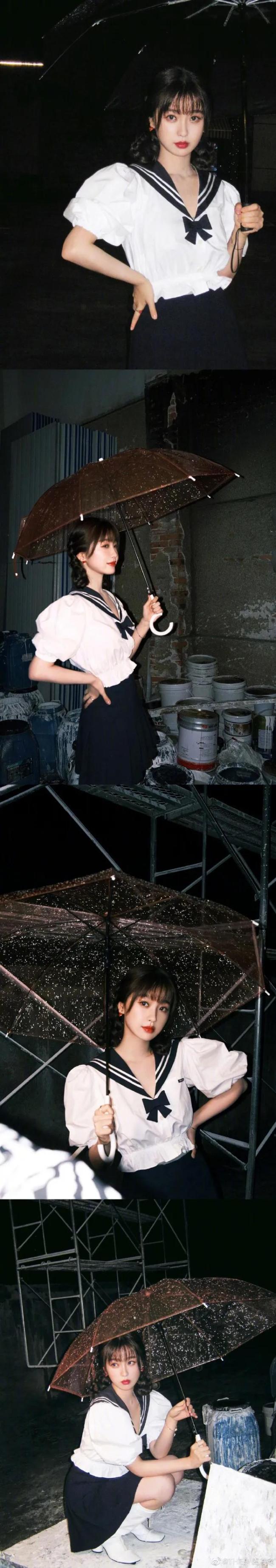 25岁“作精”虞书欣穿水手服 过于太甜美!