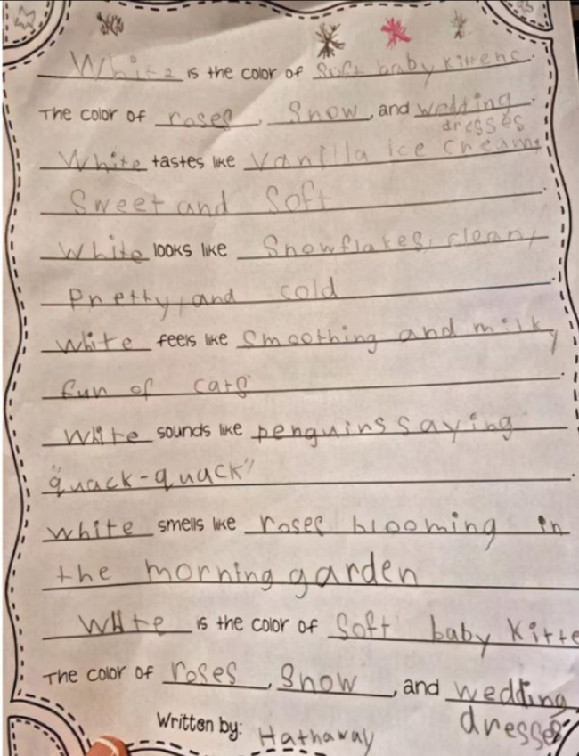 昆凌6岁女儿给圣诞老人写亲笔信 周杰伦留言逗乐