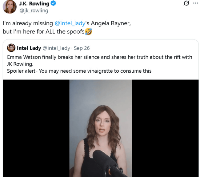 罗琳拒绝与艾玛沃特森和解 借鳄鱼隐喻没感激之心