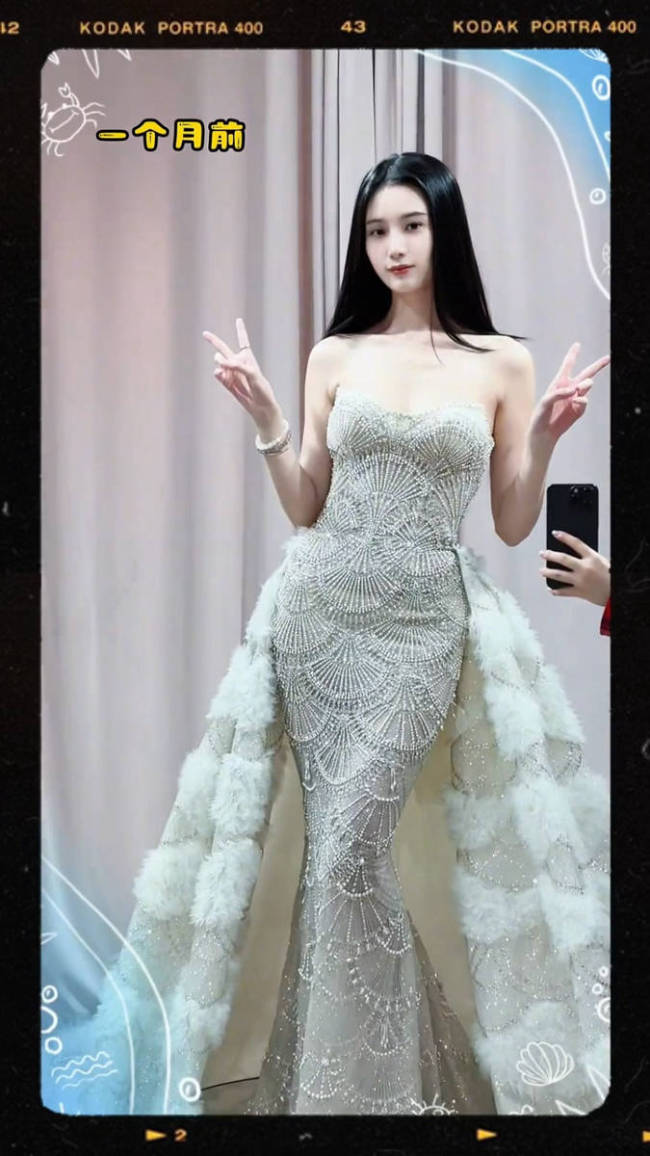 徐艺洋共享试穿婚纱花絮 十二套婚纱尽显优雅奋斗