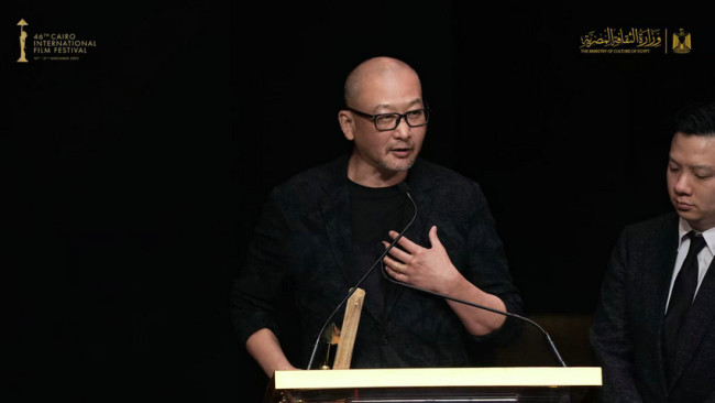 导演管虎获开罗国际电影节终身成就奖