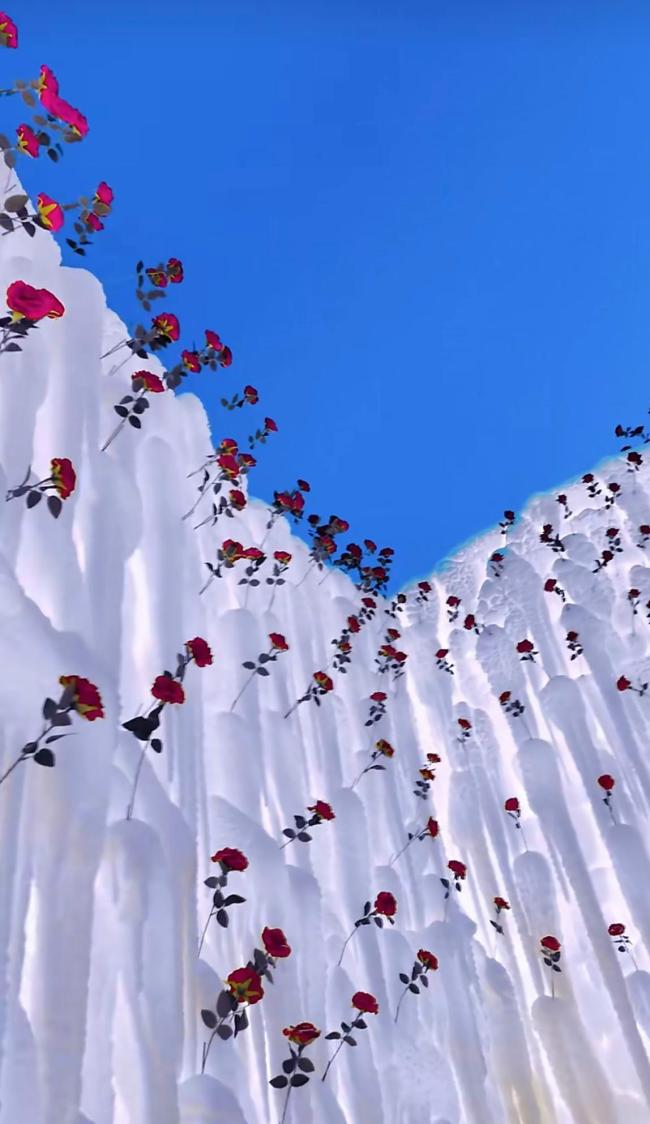 尔滨你是有点子浪漫在身上的 冰封玫瑰惊艳全网