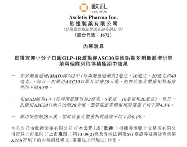 歌礼、石药专利对垒！国产减肥药爆发盈配资，信达之后谁将接棒？