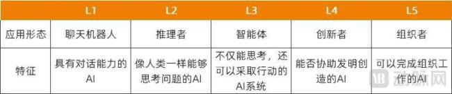  AI应用等级，资料来源：访谈