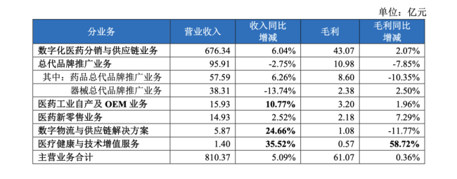 截图来源：九州通2025年半年报