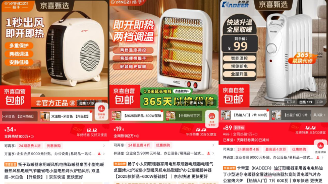 居家暖冬经济升温 京东京喜自营取暖器、智能床品热销
