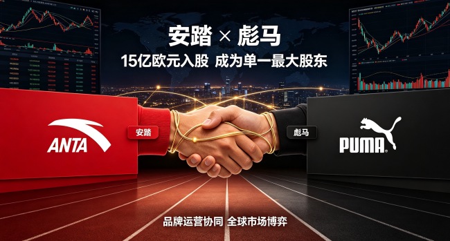 安踏集团成为PUMA最大股东，支持其正在推进的战略转型