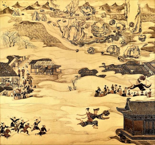 靈隱寺十八幅壁畫，展現濟公傳奇的一生