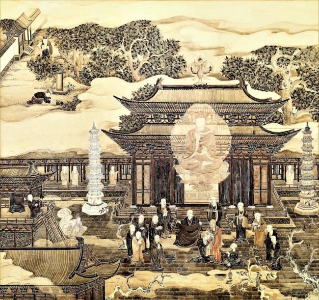 靈隱寺十八幅壁畫，展現濟公傳奇的一生