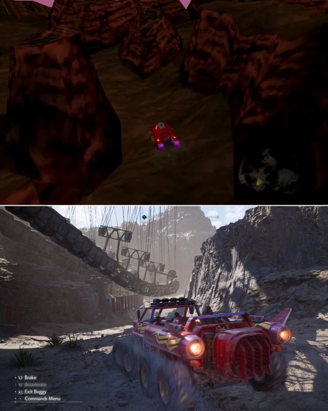 《最终幻想7：重生》与原版对比图 画质提升技术进步