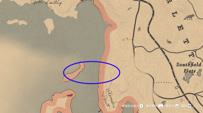 《荒野大镖客2》钓鱼地点克莱蒙岬北部区域有什么特点