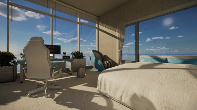 《inZOI》当代海岸房间共享