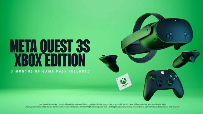 進軍VR！ Xbox與meta合作推出Meta Quest 3S Xbox現已上市