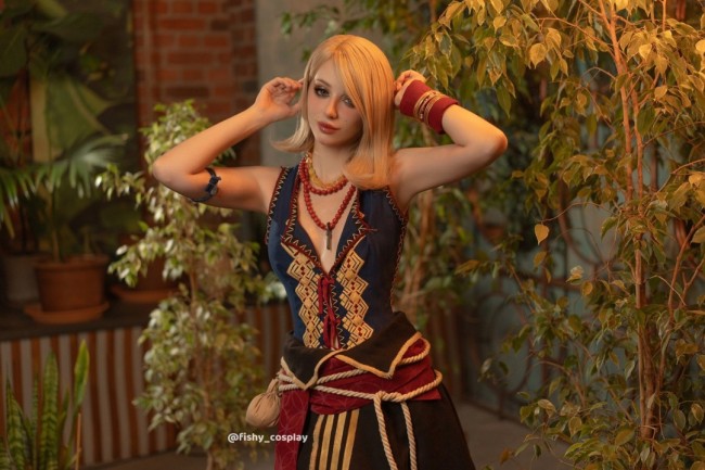 太大膽了! 俄羅斯模特cos《巫師3》凱拉·梅茲