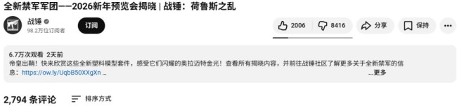 24年事件重演！ 战锤官方推出女性禁军模型引发粉丝强烈反对