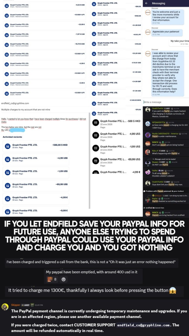 《明日方舟:终末地》外服充值出bug 绑定卡或遭陌生人消费