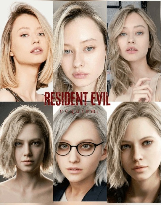 《生化危机9》女主脸模引热议 建模和真人有差距