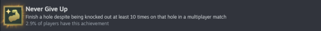 《超级高尔夫大乱斗》永不放弃成就指南