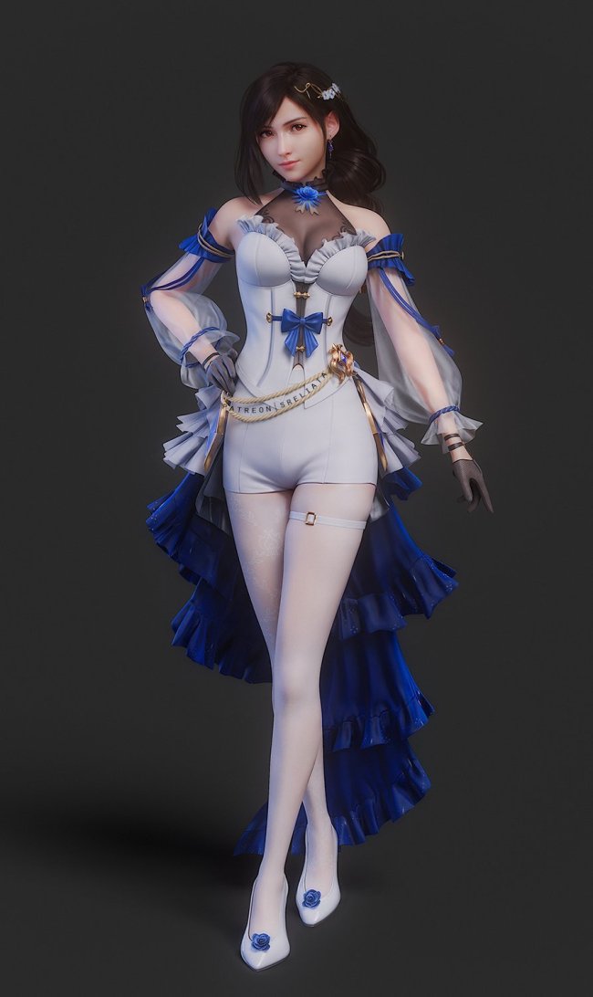 美到犯规！《FF7EC》蒂法2.5周年新皮肤获玩家好评