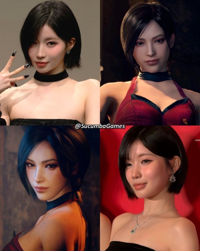 韩国女团成员撞脸《生化危机》艾达王 玩家大呼太像了