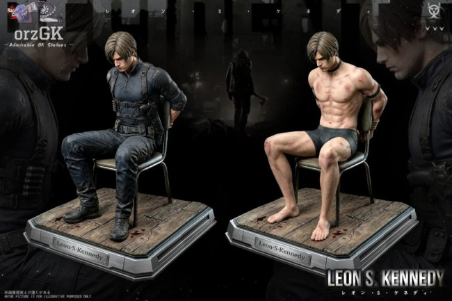 还有捆绑play！ 《生化危机：安魂曲》里昂裸体性感手办发布