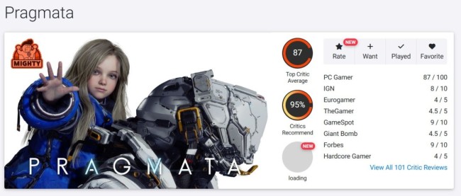 卡普空《识质存在》备受媒体赞誉 M站86分 OC站87分！