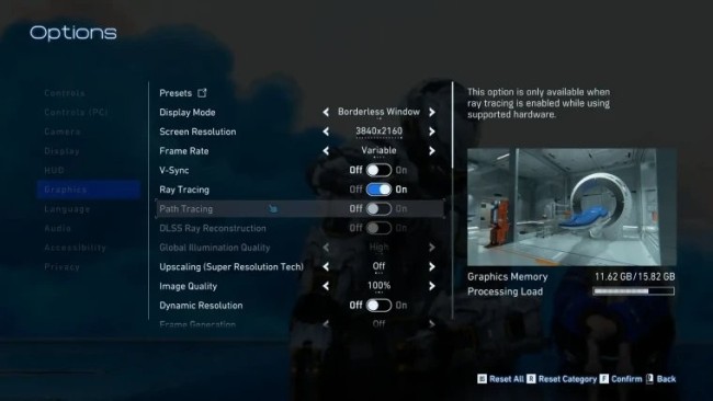 依旧不支持！《识质存在》AMD显卡路径追踪功能遭禁