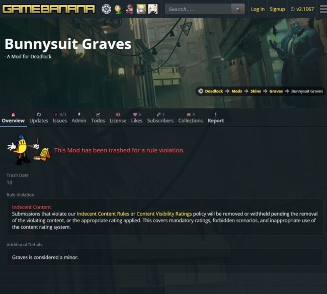 哪像了？ 《死锁》兔女郎性感服装因涉及未成年人遭mod网站下架