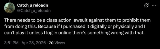 索尼单机需30天联网惹众怒！玩家翻出当年承诺来打脸