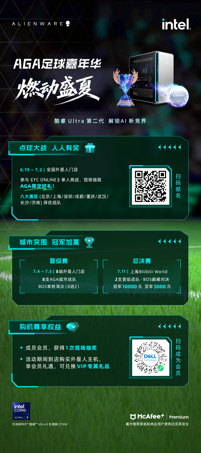 外星人足球嘉年华,燃动盛夏!