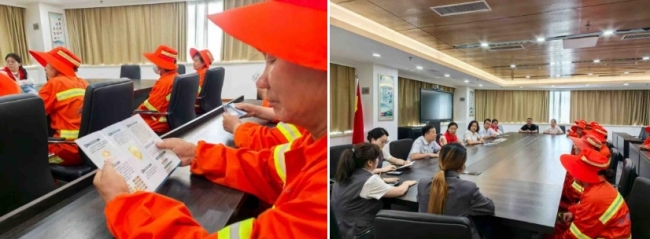 炎炎夏日送清凉，丝丝关怀沁人心 ——广发银行沌口支行党支部关爱环卫工人活动