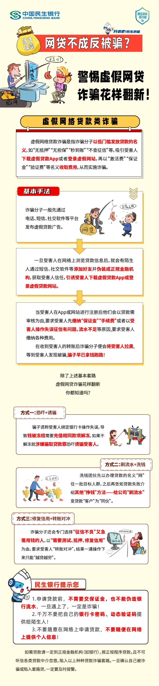 一图读懂|警惕虚假网贷 诈骗花样翻新