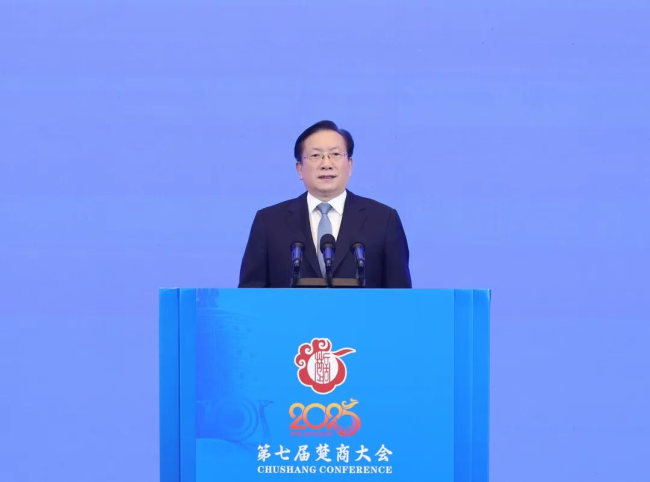 第七届楚商大会在武汉开幕 楚商向新同行 回乡共建支点 王忠林宣布开幕 李殿勋王受文致辞