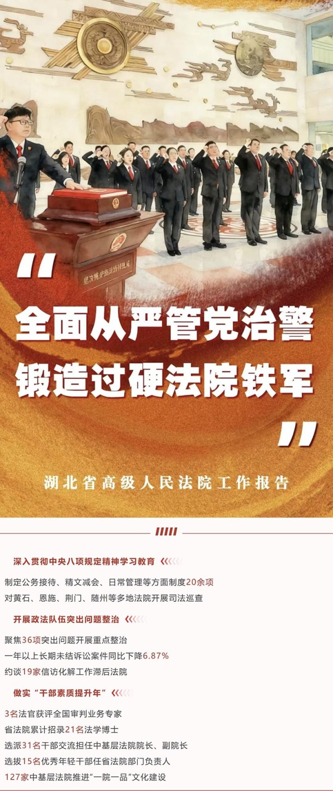2026湖北两会丨数读湖北省高级人民法院工作报告