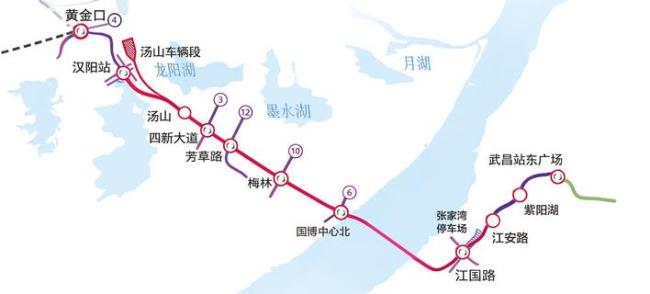 武汉地铁11号线开始穿越长江