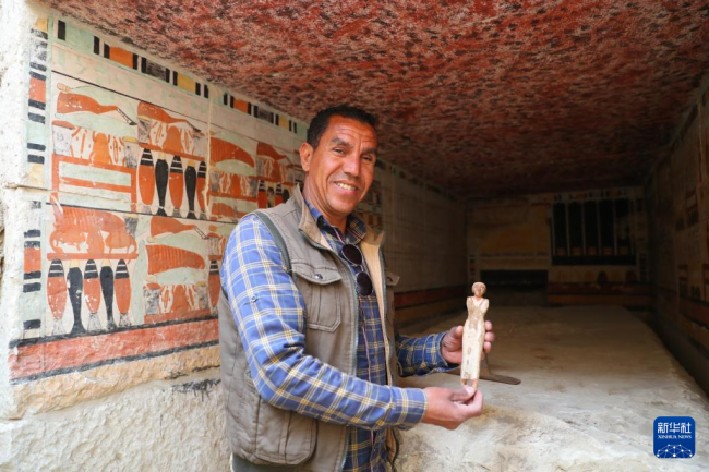 埃及塞加拉新发现5座距今4000余年的墓葬