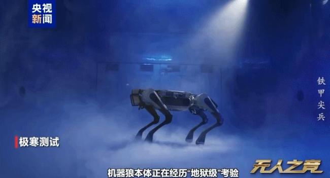 机器狼极寒测试现场曝光 严苛考验无惧挑战