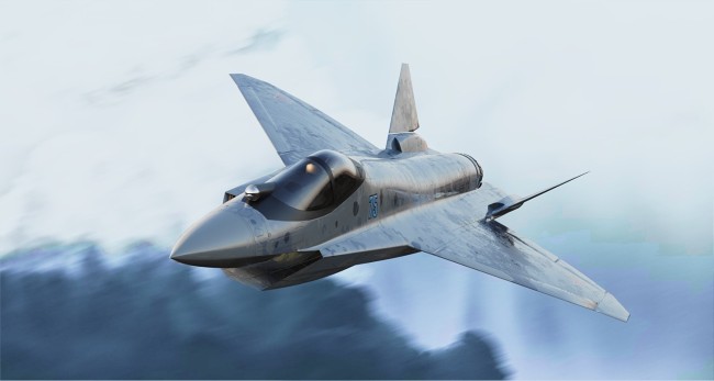 苏霍伊官方放出的Su-75 CG，展示了无人机版。