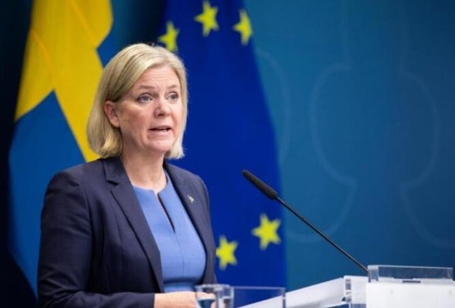 瑞典首相安德松宣布辞职 辞呈将于15日呈交瑞典议长