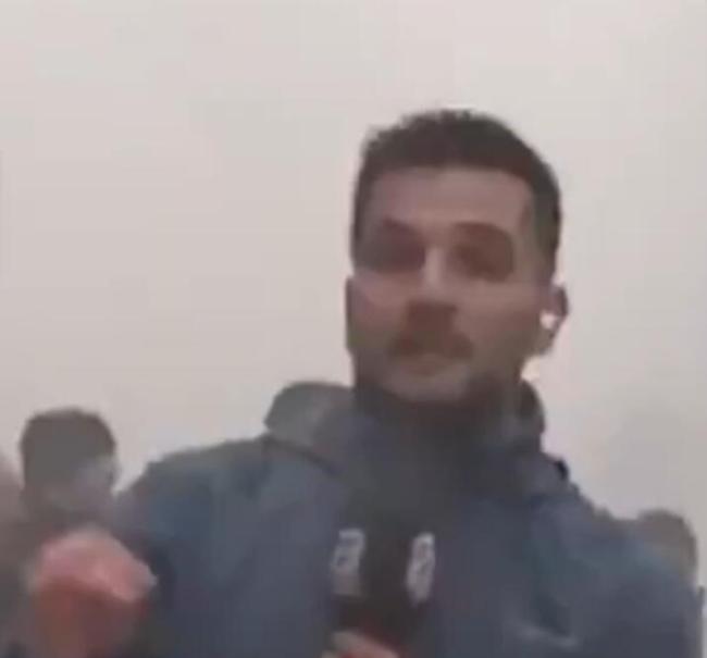 土记者直播时遇二次强震 尖叫逃命 甚至听到建筑物破碎掉落的声音